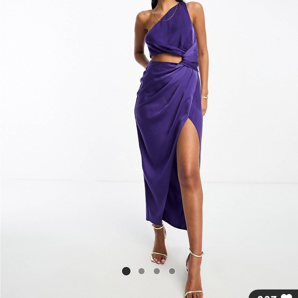 Asos Satin Knot Dress